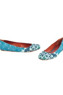 Missoni Ballet Flat - Lyst