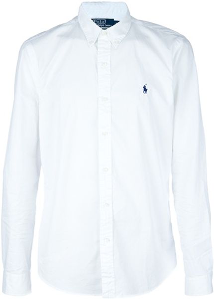 white polo button down shirts