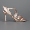 Sergio Rossi Feather Sandals in Gold - Lyst