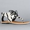Sorel  Sandal in Zebra Pony Hair in Black (zebra) - Lyst