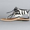 Sorel  Sandal in Zebra Pony Hair in Black (zebra) - Lyst