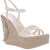Tory Burch Wedge Sandal in White - Lyst