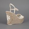 Tory Burch Wedge Sandal in White - Lyst