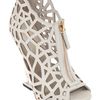 United Nude Cut Out Sandal in White (black) - Lyst