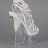 Versace Wedge Sandal in White (grey) - Lyst