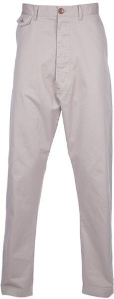 Vivienne Westwood Drop Crotch Chino Trouser in Beige for Men (nude) - Lyst