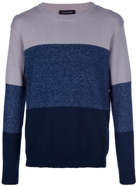 Won Hundred Cotton Sweater in Blue for Men - Lyst