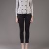 3.1 Phillip Lim Motorcycle Ruffle Jacket in Gray (grey) - Lyst
