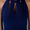 Alexander Mcqueen Frilled Hem Dress in Blue (indigo) - Lyst