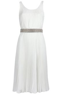 Alice + Olivia Pleated Double Layer Dress - Lyst