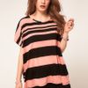 Asos Collection Asos T Shirt in Mix Stripe in Pink (multi) - Lyst
