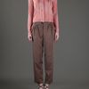 Bottega Veneta Vneck Cardigan in Red (grey) - Lyst
