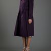 Burberry Prorsum Woven Collar Trench Coat in Purple - Lyst