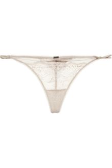 Calvin Klein Black Lace Thong - Lyst
