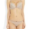 Calvin Klein Black Lace Thong in Beige - Lyst