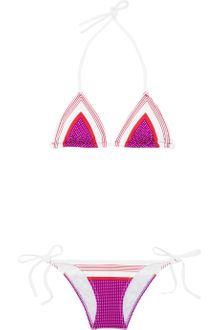 Charlie By Matthew Zink Charlie Printed Triangle Bikini - Lyst