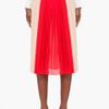 Chloé Blush Red Pleated Silk Skirt in Pink (blush) - Lyst