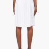 Chloé Milk White Pleated Silk Skirt in White - Lyst