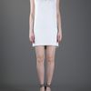 Christopher Kane Simple V Crepe Dress in White - Lyst