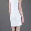 Christopher Kane Simple V Crepe Dress in White - Lyst