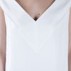 Christopher Kane Simple V Crepe Dress in White - Lyst
