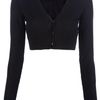 Dolce & Gabbana Cropped Cardigan in Black - Lyst