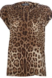Dolce & Gabbana Leopard Print Top - Lyst