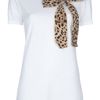 Dolce & Gabbana Bow Tshirt in White - Lyst
