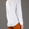 Dolce & Gabbana Lace Detail Blouse in White - Lyst