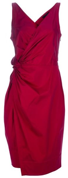 Donna Karan New York Mars Dress in Red - Lyst