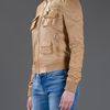 Dsquared2 Biker Jacket in Beige (nude) - Lyst