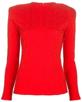 Gianni Versace Vintage Embossed Top - Lyst