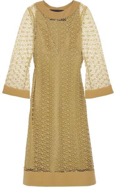 Giulietta Clematis Lace Dress in Yellow (bronze) - Lyst