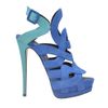 Giuseppe Zanotti Bicolor Suede Sandal in Blue - Lyst