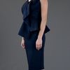 Givenchy Peplum Dress in Black (blue) - Lyst
