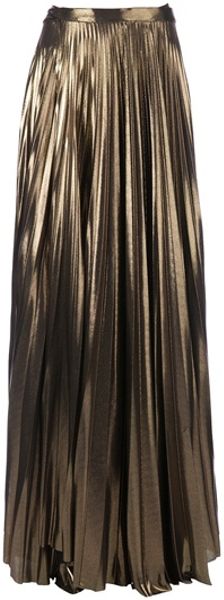 Haider Ackermann Maxi Skirt in Gold - Lyst
