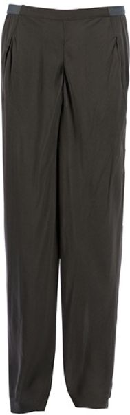 Haider Ackermann Wide Leg Trouser in Gold (khaki) - Lyst