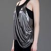 Haider Ackermann Draped Top in Silver - Lyst