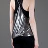 Haider Ackermann Draped Top in Silver - Lyst