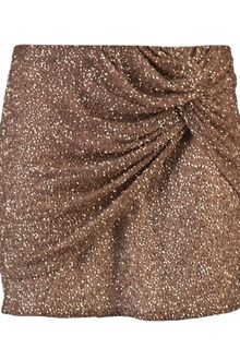 Haute Hippie Knot Front Mini Skirt - Lyst