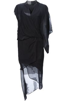 Helmut Lang Drape Dress - Lyst