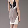 Hervé Léger Ines Colorblock Dress in Black - Lyst