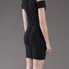 Hervé Léger Lotus Scalloped Dress in Black - Lyst