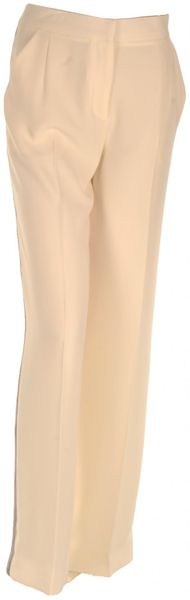 Iro Jaire Striped Wideleg Crepe Pants in Beige (cream) - Lyst
