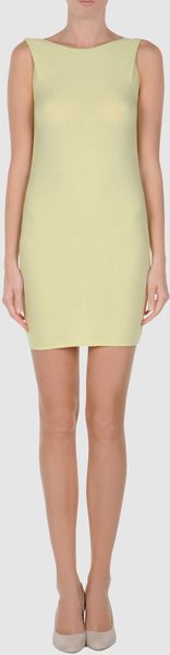 Jil Sander Navy Short Dress - Lyst