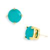 Kate Spade Colored Stone Stud Earrings in Blue (aqua) - Lyst
