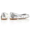 Koko Koko Soft Leather Ballet Shoes in Silver - Lyst