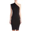 Lanvin One Shoulder Dress in Black - Lyst