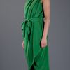 Lanvin Wrap and Drape Dress in Green - Lyst