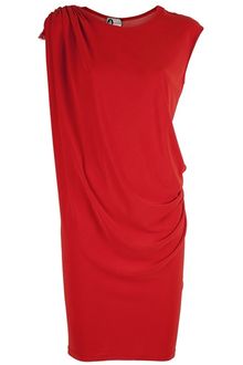 Lanvin Draped Dress - Lyst